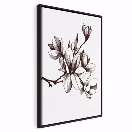 Canvastavla med ram - Renaissance magnolias