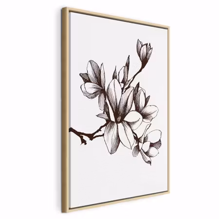 Canvastavla med ram - Renaissance magnolias