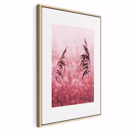 Canvastavla med ram - Ruby stalk vertical