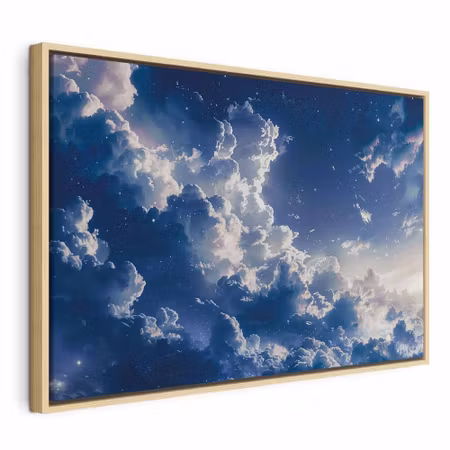 Canvastavla med ram - Starry clouds and delicate