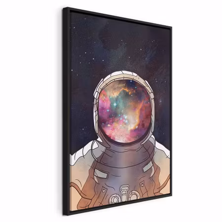 Canvastavla med ram - Star explorer vertical