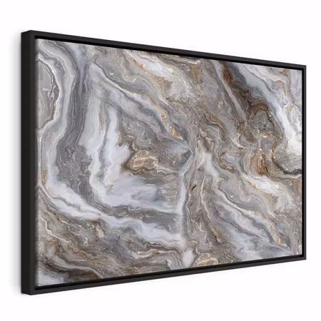 Canvastavla med ram - Stone abstractions marble