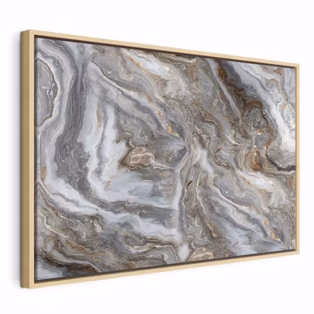 Canvastavla med ram - Stone abstractions marble