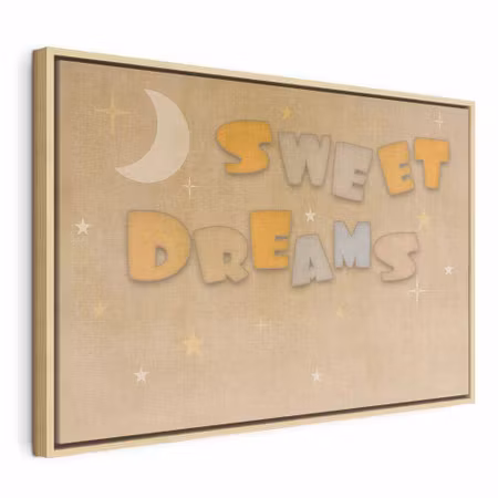 Canvastavla med ram - Sweet dreams pastel