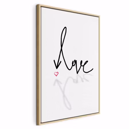 Canvastavla med ram - This is love vertical