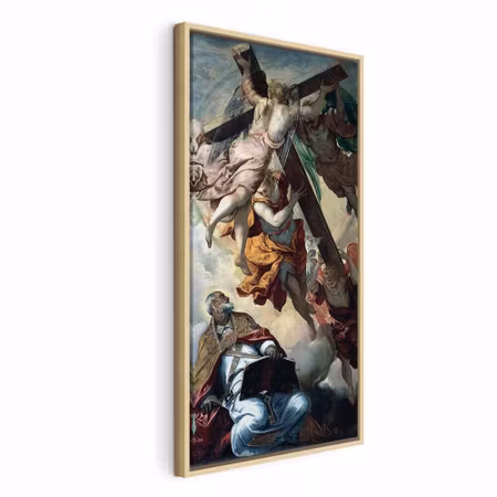 Canvastavla med ram - Tintoretto apparition of the