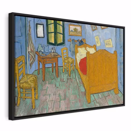 Canvastavla med ram - Vincent van gogh la chambre