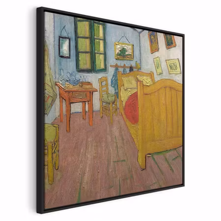 Canvastavla med ram - Vincent van gogh the bedroom