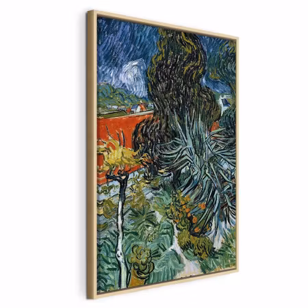 Canvastavla med ram - Vincent van gogh the garden