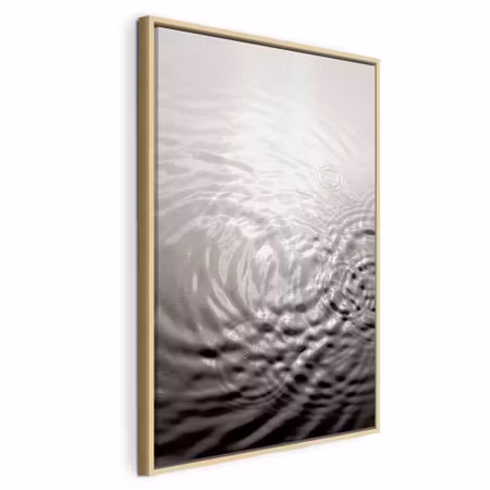Canvastavla med ram - Water surface vertical