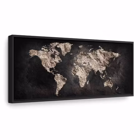 Canvastavla med ram - World full of secrets
