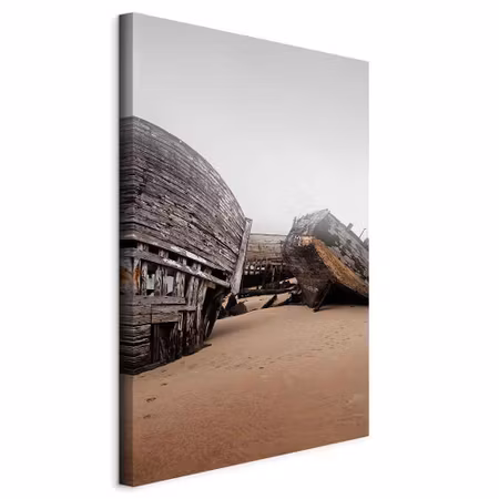Canvastavla - Abandoned cutters part vertical