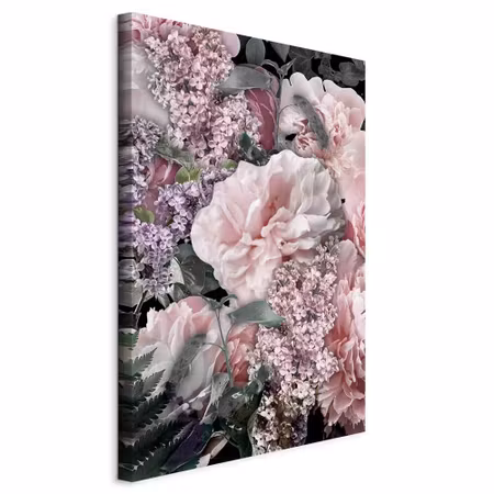 Canvastavla - Among flowers part blooming plants s