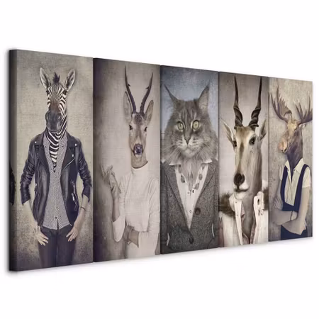Canvastavla - Animal masks I
