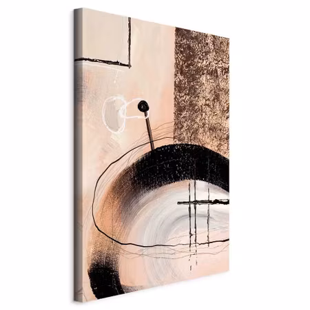 Canvastavla - Art of shapes part hand painted