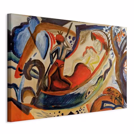 Canvastavla - August macke nackte mädchen in der