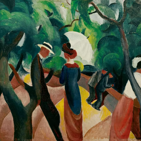Canvastavla - August macke promenade