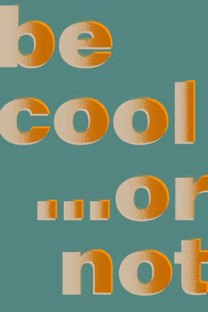 Canvastavla - Be cool or not part vertical