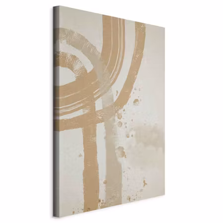 Canvastavla - Beige minimalism part vertical
