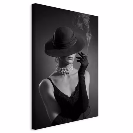Canvastavla - Black elegance part vertical