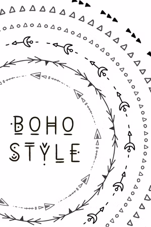 Canvastavla - Boho style part vertical