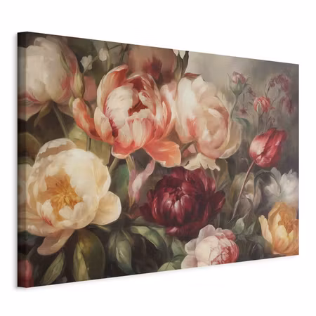Canvastavla - Charismatic peonies