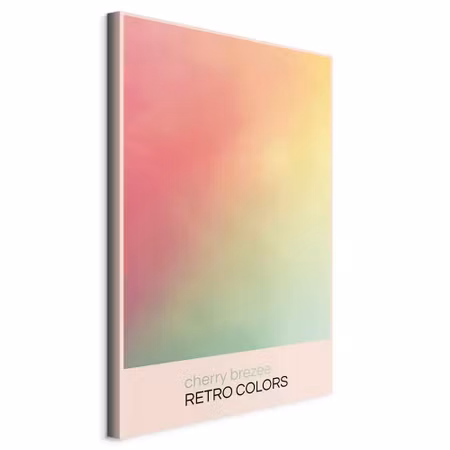 Canvastavla - Cherry breeze pastel gradient in