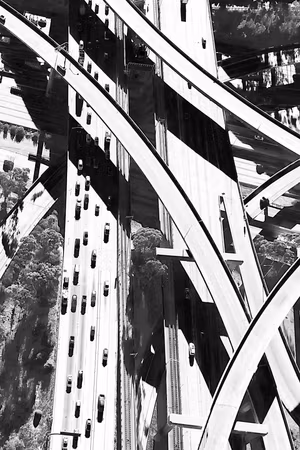 Canvastavla - City geometry part vertical