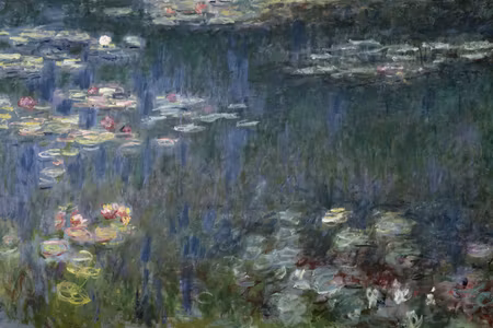 Canvastavla - Claude monet waterlilies green