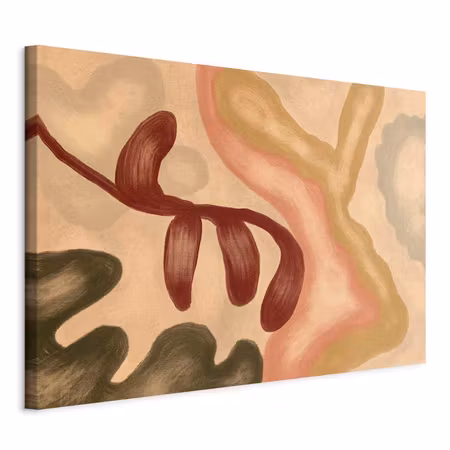 Canvastavla - Colorful shapes worn out figures in