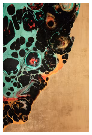 Canvastavla - Composition of micro shapes part of