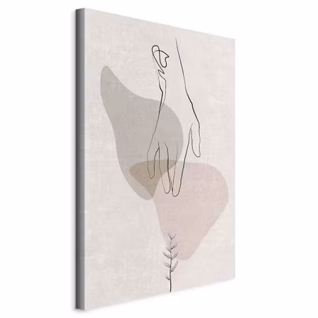 Canvastavla - Delicate touch part vertical