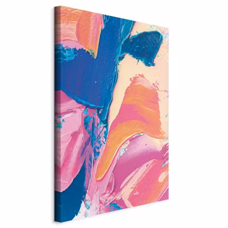 Canvastavla - Energetic shapes dynamic oil paint