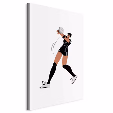 Canvastavla - Female volleyball player