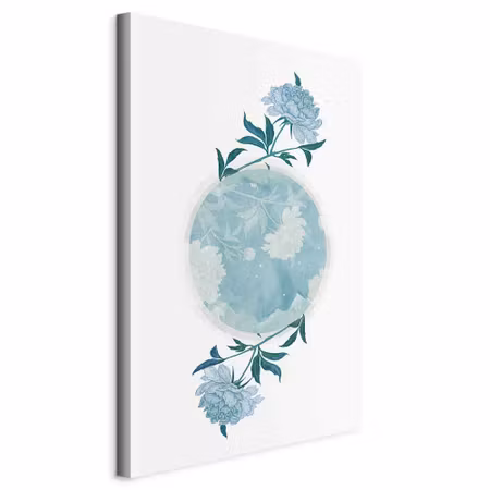 Canvastavla - Floral planet part vertical