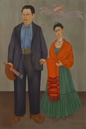 Canvastavla - Frida kahlo frida and diego rivera