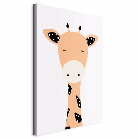 Canvastavla - Funny giraffe part vertical