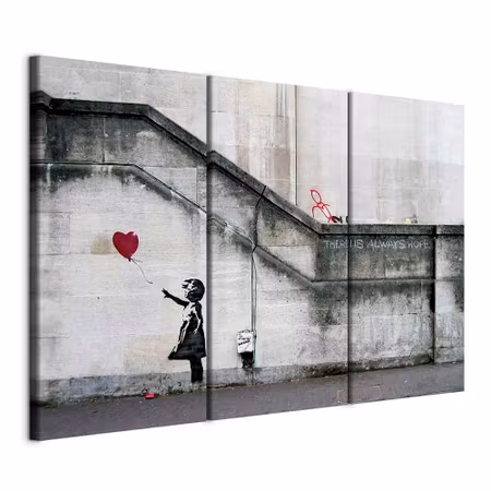 Canvastavla - Girl with a balloon by banksy