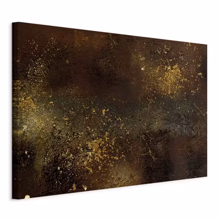 Canvastavla - Golden constellation part wide