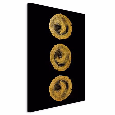 Canvastavla - Golden knots part vertical