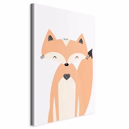 Canvastavla - Happy fox part vertical