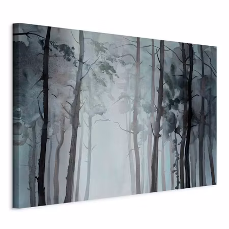 Canvastavla - Hazy forest part wide