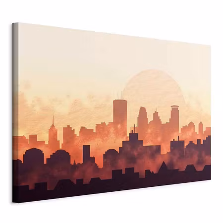 Canvastavla - Heat of the city part wide
