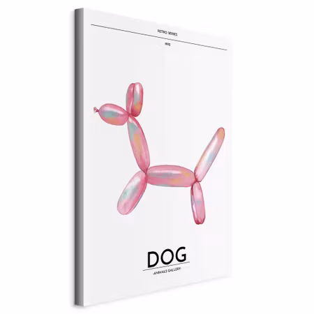 Canvastavla - Holo dog colorful dog in retro style