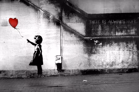 Canvastavla - Hope banksy