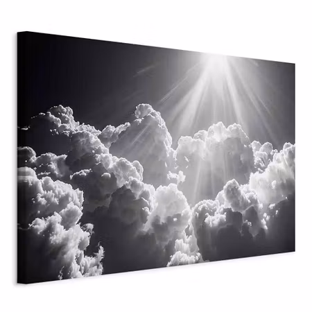 Canvastavla - Hope in the clouds inspiring rays of