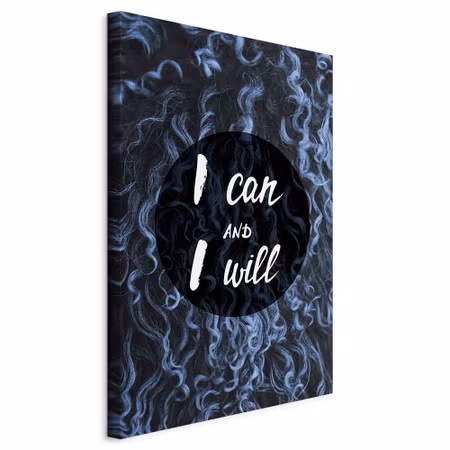 Canvastavla - I can and I will part vertical