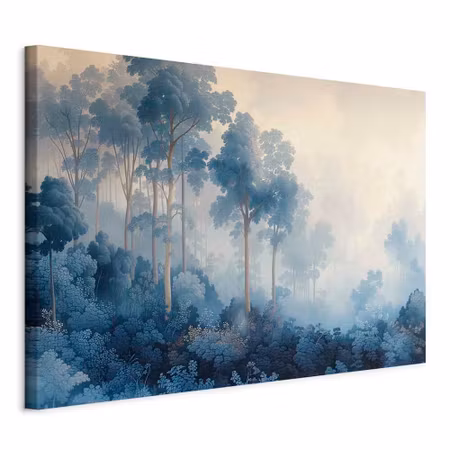 Canvastavla - Landscape with trees in illustrative