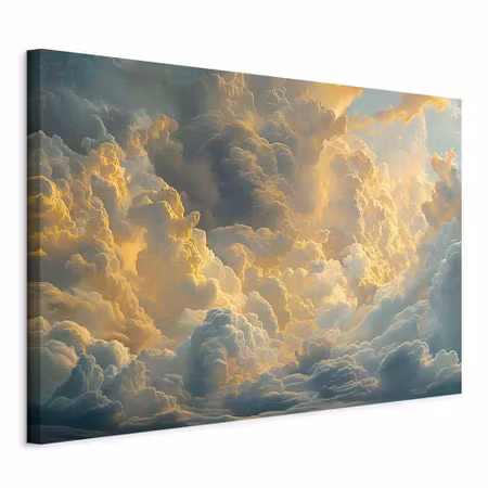 Canvastavla - Last breath of the day clouds by