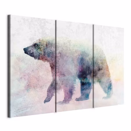 Canvastavla - Lonely bear parts